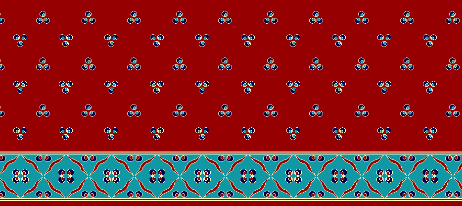 Safli Cami Halisi Model 1110 - Kırmızı