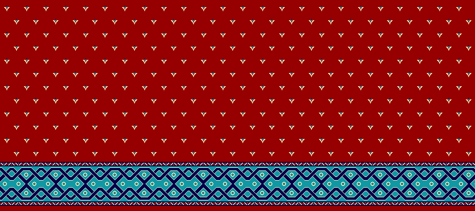 Safli Cami Halisi Model 1250 - Kırmızı